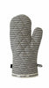 Stripe Oven Glove - Charcoal and Cream