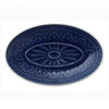 Large Stoneware Platter in Ocean Blue