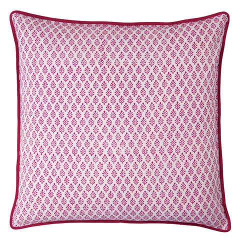 Red Neem Print Cushion