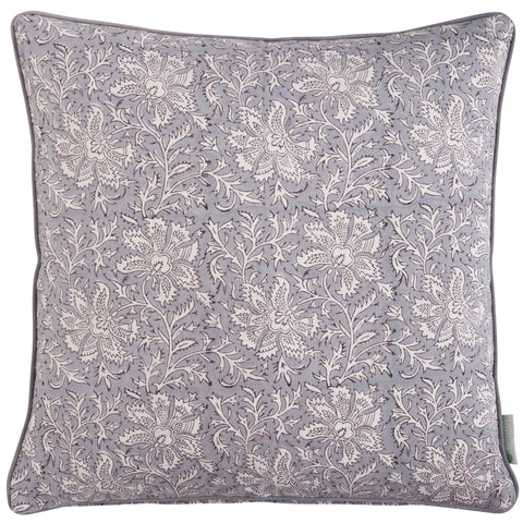 Grey Lakshmi Print Cushion