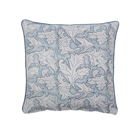 blue modern floral printed cushion