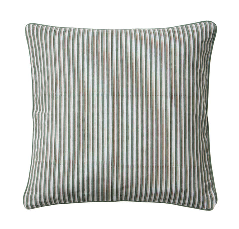 Green Cochin Stripe Cushion