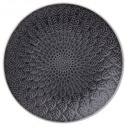 Charcoal Black Neem Ceramic Plate