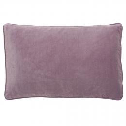 Pink Mauve Velvet Button Closure Cushion