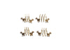Stag Brass Napkin Rings - Set of Four