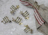 Star Brass Napkin Rings - Set of Four