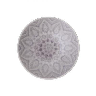 Grey Patterned Stoneware Bowl - Small