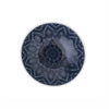 Dark Blue Patterned Stoneware Bowl in Small