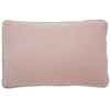 Nude Pink Velvet Button Closure Cushion