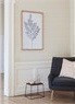 Large Grey Nature Print in Oak Frame